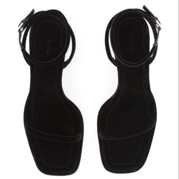 The Row Kate Velvet Black Sandals size 36 1/2 - Picture 5 of 9